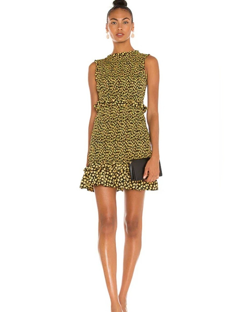 Likely Smocked Ruffle Faye Dress Floral Garden Party Revolve Dress Size 10